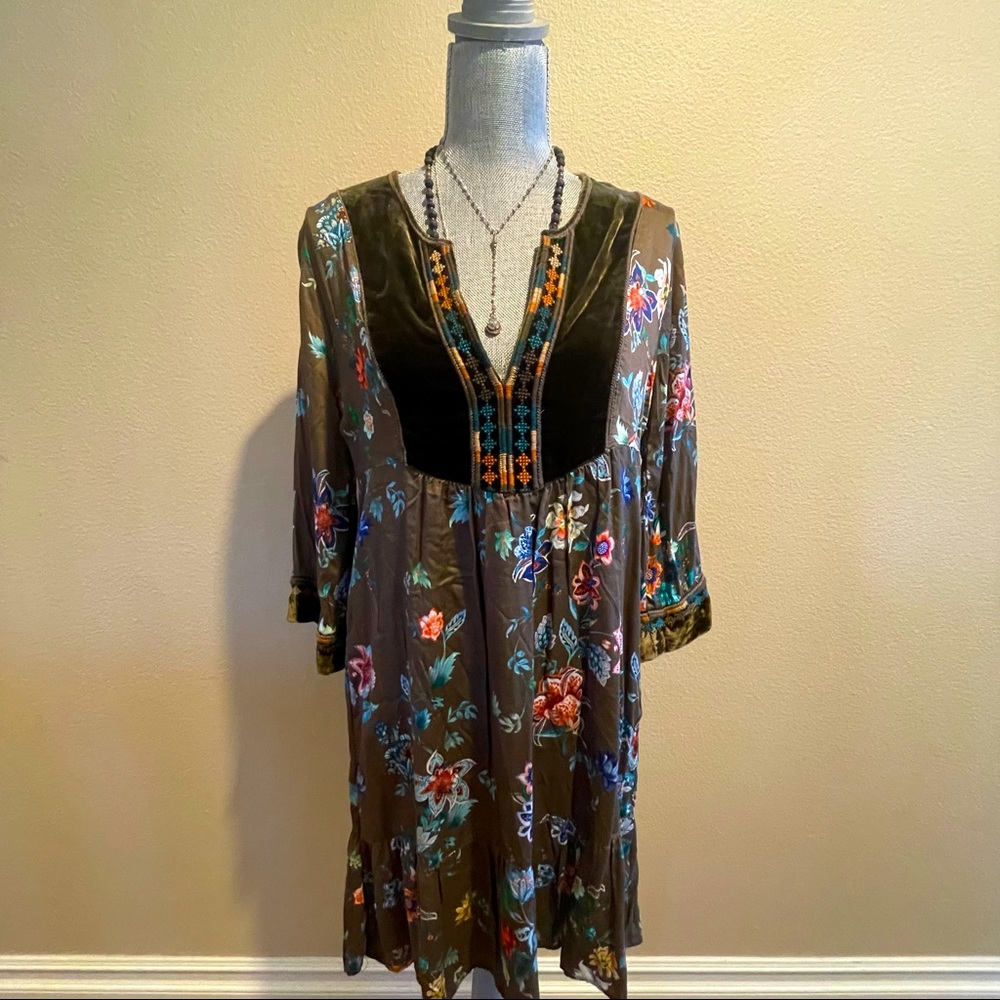 NWT Johnny Was Classic Floral Boho Dress
